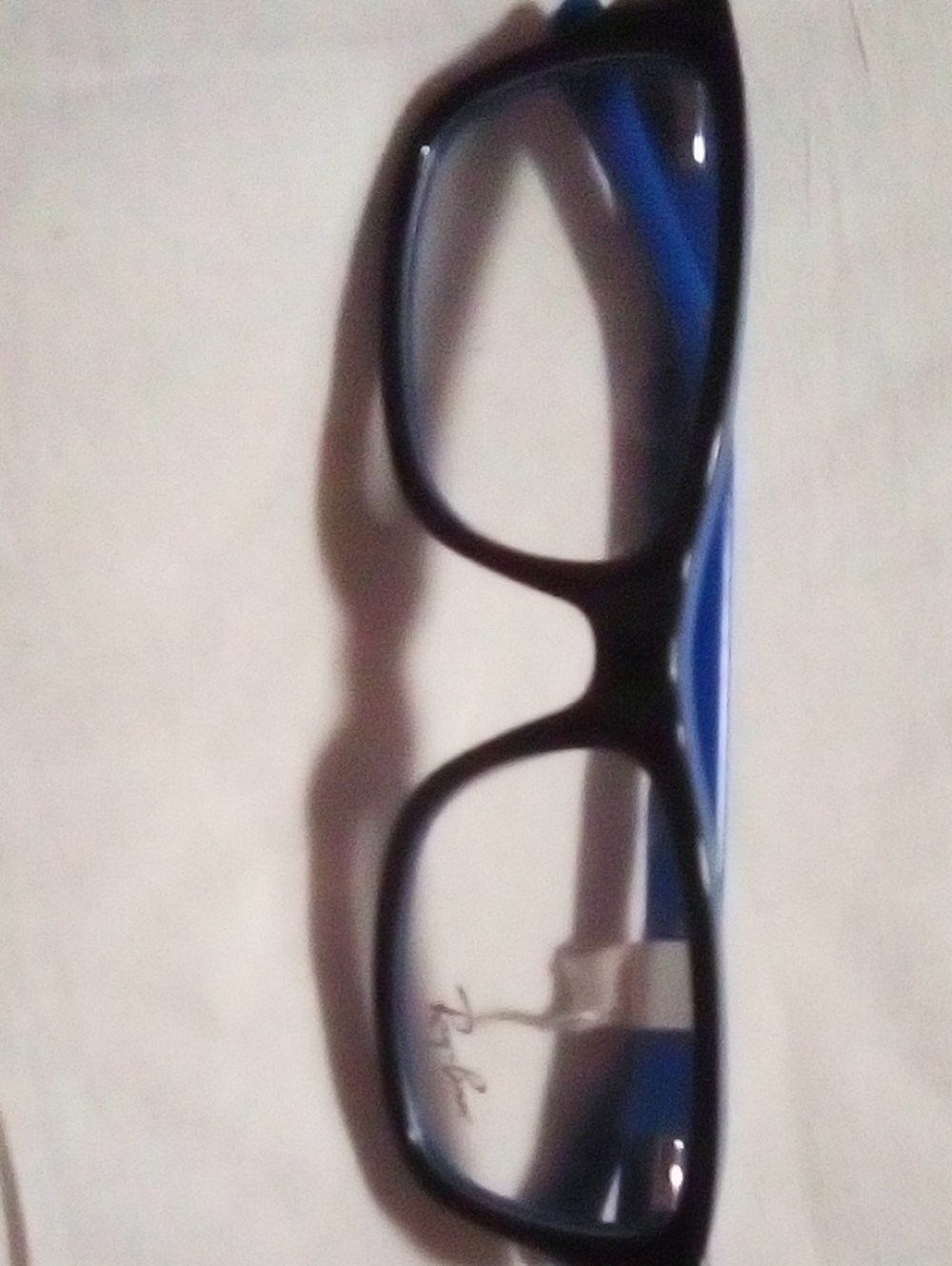 Ray Ban Black & Blue Rectangular Eyeglass Frames